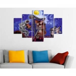 ST133 Multicolor Decorative MDF Painting (5 Pieces)