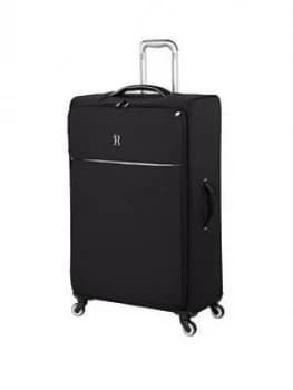 IT Luggage Glint Large Black/White Trim Suitcase