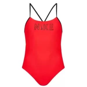 Nike Cutout Swimsuit Womens - Red