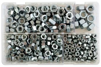 Assorted MM Plain Steel Nuts Box Qty 370 Connect 31860