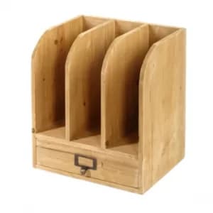 Wooden Files with Drawer 30 x 23 x 35 cm