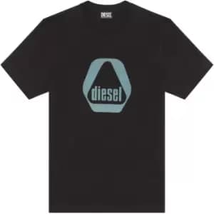 Diesel 6 Sided Print T-Shirt Mens - Black