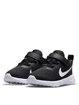 Nike Revolution 6 Infant Trainer - Black/White, Size 5.5