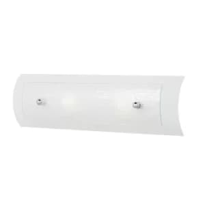 Duet 2 Light Bathroom Wall Light Polished Chrome IP44, G9