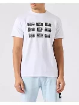 Weekend Offender Boombox Graphic T-Shirt - White, Size S, Men