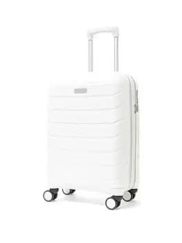Rock Luggage Prime NG70604 8 Wheel Cabin White Suitcase