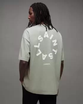 AllSaints Tierra Oversized Circle Logo T-Shirt