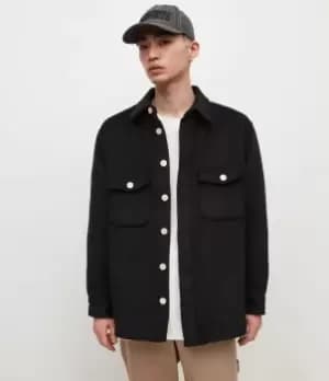 AllSaints Mens Kitara Jacket, Jet Black, Size: M
