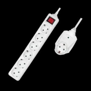 LogiLink Outlet Strip, 6 safety sockets, w/ switch, +1...