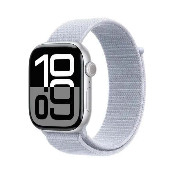 Apple Series 10 - 42mm Apple Watch in Blue Cloud Sport Loop