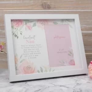 Loveliest Nan Floral Photo Frame