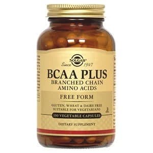 Solgar BCAA Plus Vegetable Capsules Branched Chain Amino Acids 50 Capsules