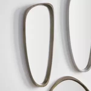 Pacific Natural Wood Veneer Teardrop Shaped Mirror