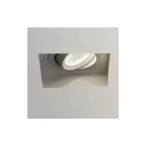 Astro Trimless - LED 1 Light Square Adjustable Recessed Spotlight White