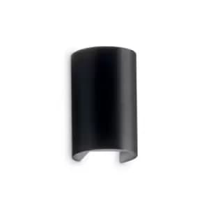 Apollo LED 2 Light Outdoor Wall Light Black IP44