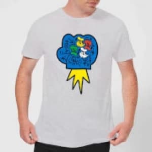 Donald Duck Pop Fist Mens T-Shirt - Grey - 3XL