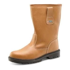 SuperTouch Size 12 Rigger boots Plus Leather with Rubber Toecap Tan