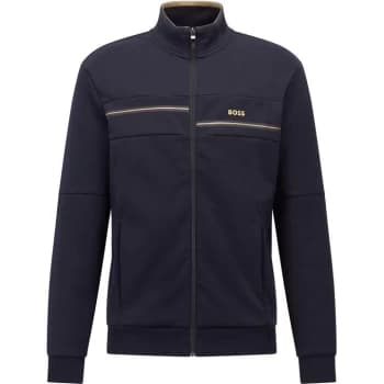 Boss Skaz Full Zip Sweater - Blue