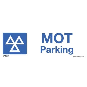 Safety Sign - MOT Parking - Rigid Plastic