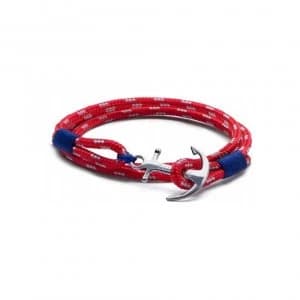 Tom Hope Bracelet Tom Arctis 3 TM001 Knot Bracelet Marino Red Man