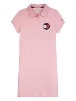 Tommy Hilfiger Girls Essential Polo Dress - Pale Pink