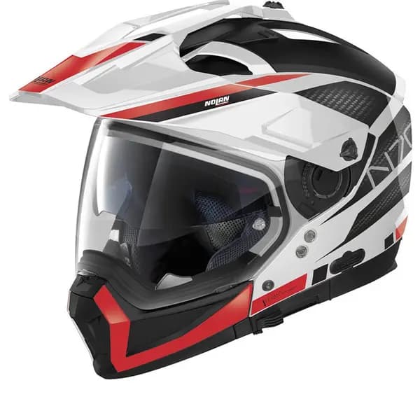 Nolan N70-2 X Earthquake 49 Metal White ECE 22.06 Multi Helmet Size L