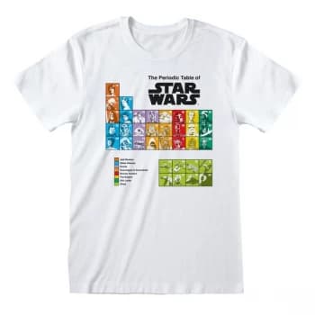 Star Wars - Periodic Table Unisex Large T-Shirt - White