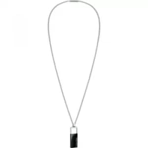 Mens Calvin Klein Stainless Steel Hollow Necklace