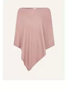 Accessorize Perfect Knit Poncho, Pink, Women