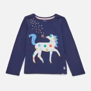 Joules Kids Ava Cotton-Jersey Long Sleeve Top - 3 Years