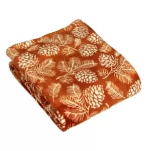 Furn Irwin Throw (180cm x 140cm) (Rust)