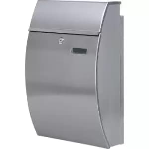 Designer letter box, stainless steel, HxWxD 485 x 325 x 150 mm