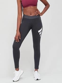adidas Future Icons 3 Bar Leggings - Dark Grey Size XL Women