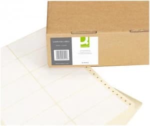 Q Connect Comp Lbl 89x36 2wide Wht P8000