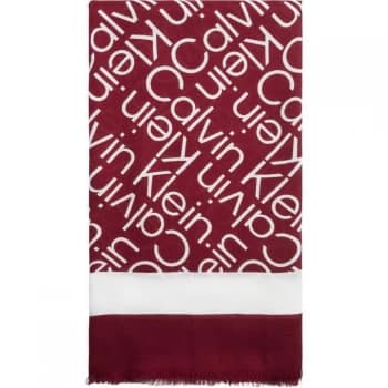 Calvin Klein GeoLog Scarf Womens - Red Current XB8