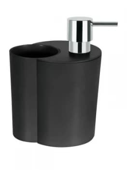 Spirella Sun and Moon Soap Dispenser And Beaker In Black
