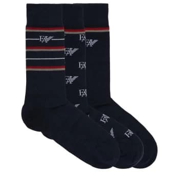 Emporio Armani 3 Pack Knitted Short Socks