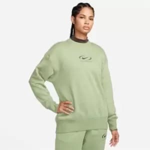 Nike Sportswear Phoenix Fleece Womens Oversized Crew-Neck Sweatshirt - Green