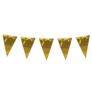 Garland Flag Wedding Party Decoration (Metallic Gold)