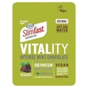 SlimFast Vitality Choc Mint Vegan Powder 486g