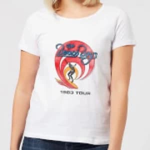 The Beach Boys Surfer 83 Womens T-Shirt - White - 3XL