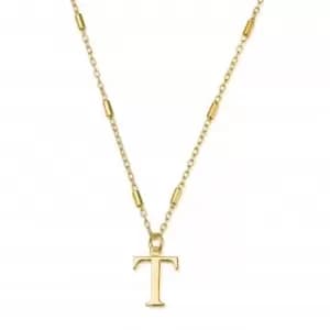 Gold Iconic Initial T Necklace GNCC4041T