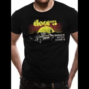 The Doors - Riders Car Mens Large T-Shirt - Black