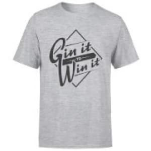 Gin it to Win it T-Shirt - Grey - 3XL