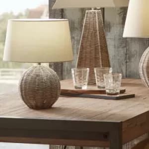 Raffles Rattan Table Lamp Natural
