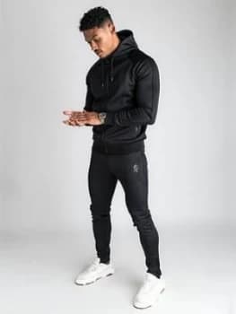 Gym King Basis Poly Tracksuit Bottoms - Black