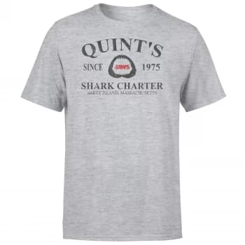 Jaws Quint's Shark Charter T-Shirt - Grey - XS - Grey