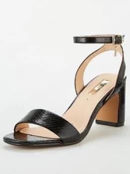Office Makeover Heeled Sandals - Black