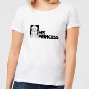 Super Mario His Princess Womens T-Shirt - White - 3XL