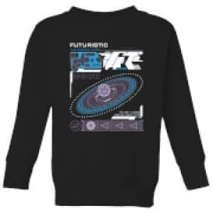 Crystal Maze Futuristic Zone Kids Sweatshirt - Black - 11-12 Years